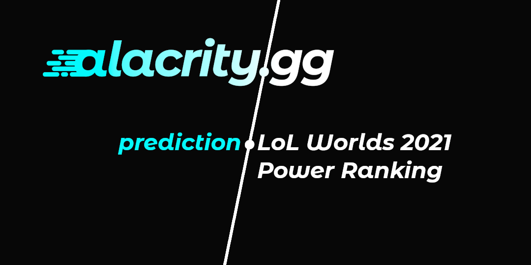 LoL Worlds 2021 Power Ranking