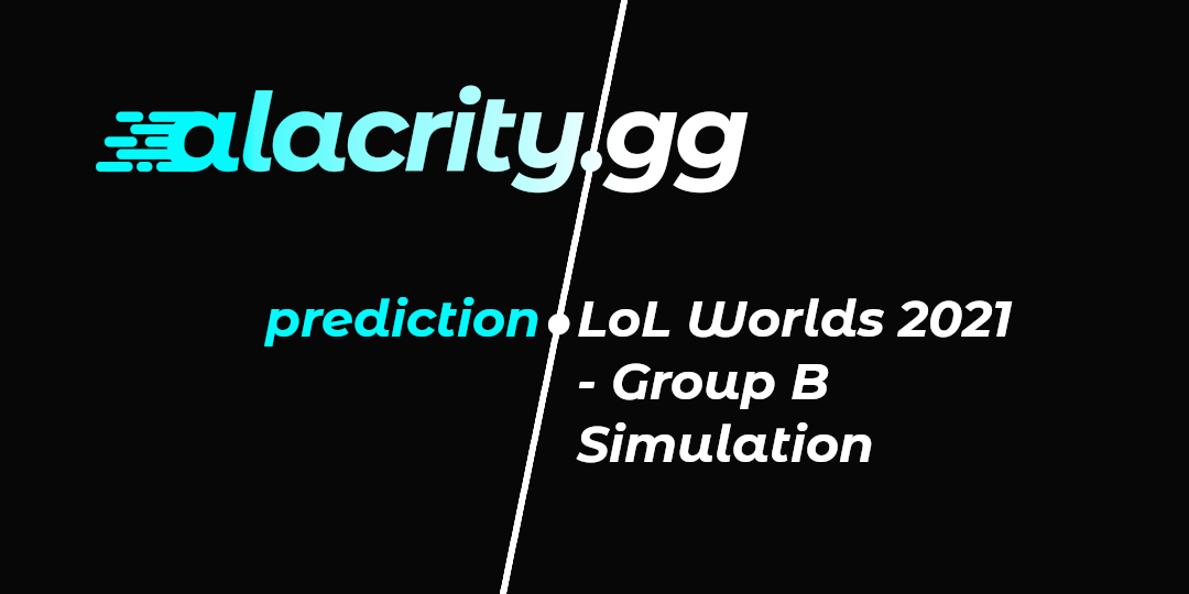 LoL Worlds 2021 - Group B Simulation