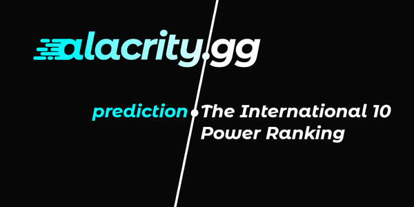 The International 10 Power Ranking