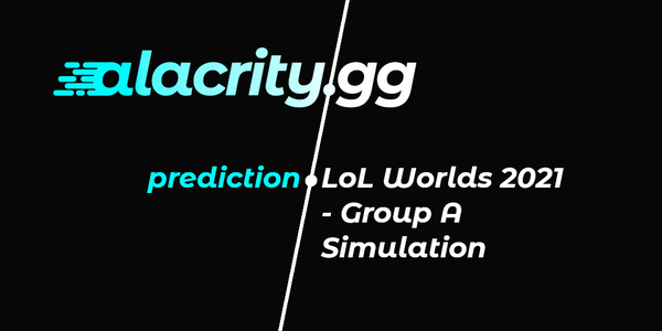 LoL Worlds 2021 - Group A Simulation